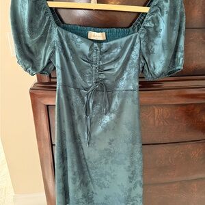 Altar'd State Blue Floral Midi Dress